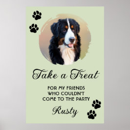 Poster Wedding Dog Biscuit Bar with Photo