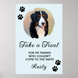 Poster Wedding Dog Biscuit Bar with Photo