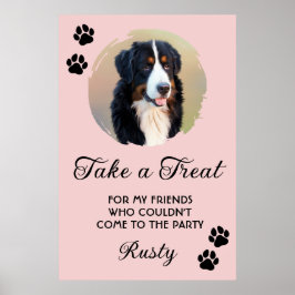 Poster Wedding Dog Biscuit Bar with Photo