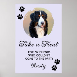 Poster Wedding Dog Biscuit Bar with Photo
