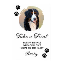 Wedding Dog Biscuit Bar with Photo