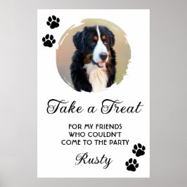 Poster Wedding Dog Biscuit Bar with Photo