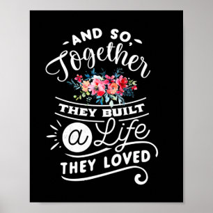 Poster Wedding Gifts Built A Life They Loved