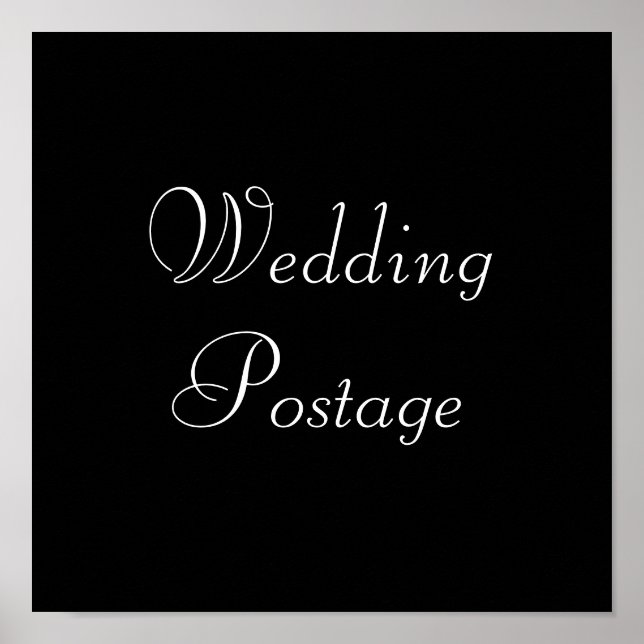 Poster Wedding Postage (Frente)