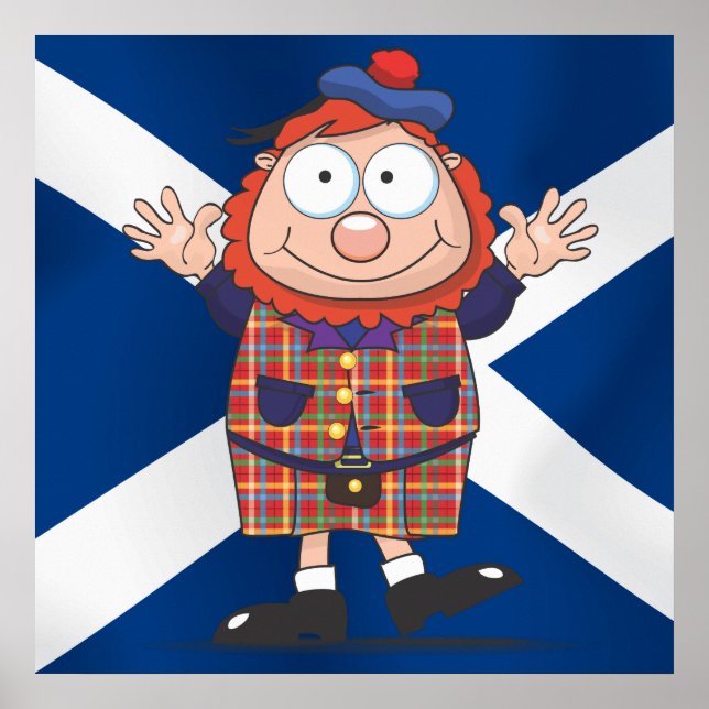 Póster Wee Scottish Cara (Frente)