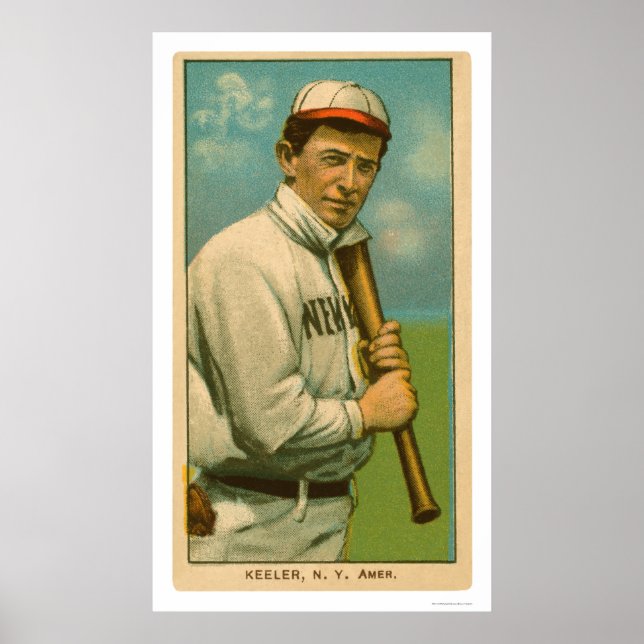 Poster Wee Willie Keeler Baseball 1909 (Frente)