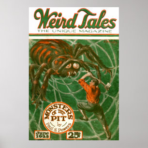 Poster Weird Tales 1925 Capa - Monstros do Poço 