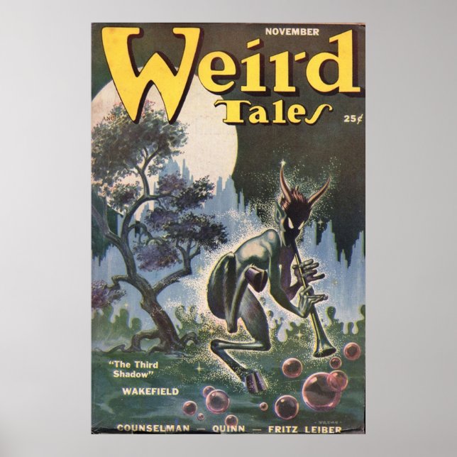Poster Weird Tales Jazz Satyr (Frente)