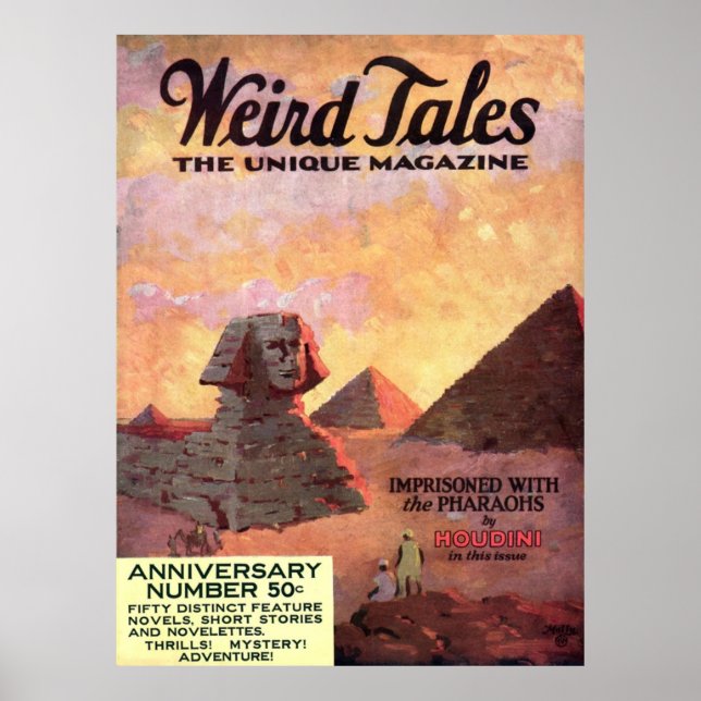 Poster Weird Tales Magazine, MAIO DE 1924 (Frente)