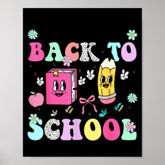 Poster Welcome Back to School 2024 Teachers Students