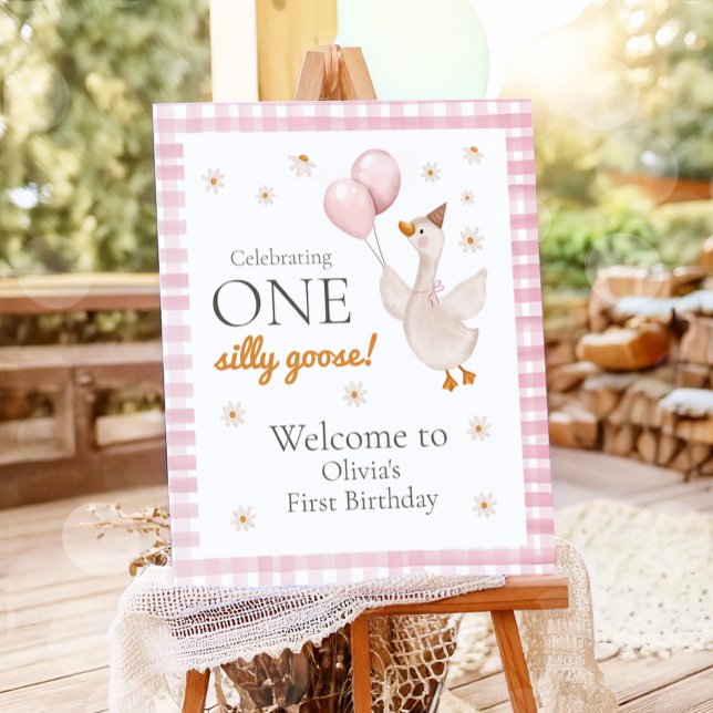 Poster Welcome Sign Little Chick Farm Barnyard Birthday (Criador carregado)