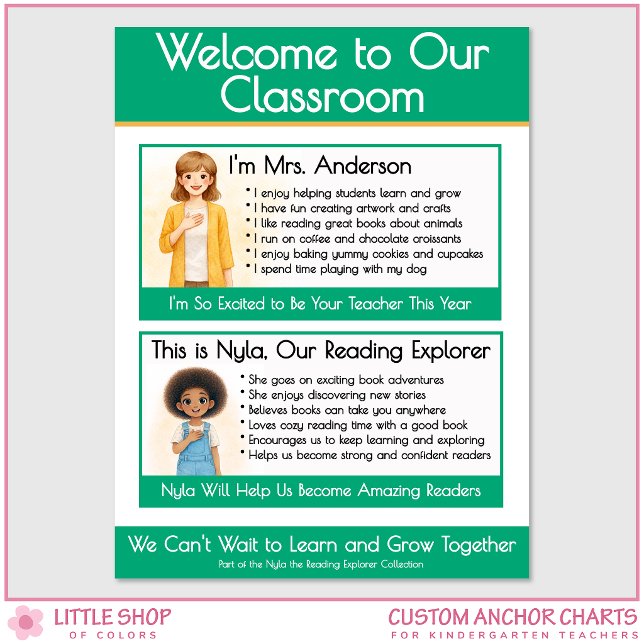 Poster Welcome to Our Classroom Teacher Anchor Chart (Criador carregado)