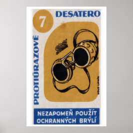 Poster Welding Glasses - Matchbox Print - Aesthetic Wall