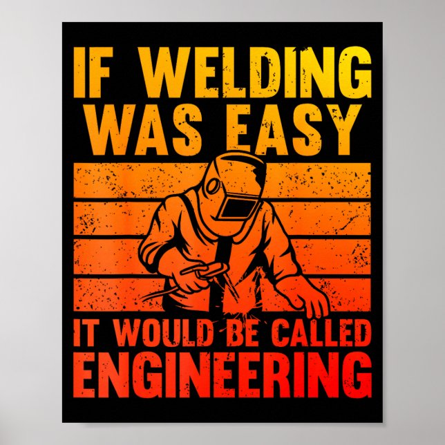 Poster Welding Novelty For Men Women Mig Tig Welder Weldi (Frente)