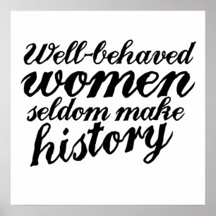 Poster Well behaved women