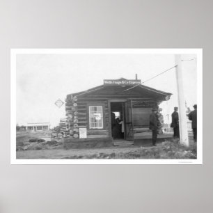 Póster Wells Fargo Tanana Alaska 1909