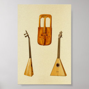 Póster Welsh Crwth, Russo Balalaika