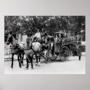 Póster Wenatchee Fire Department, 1911