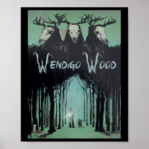 Poster Wendigo Ghost Da Madeira Criptid Wendigo