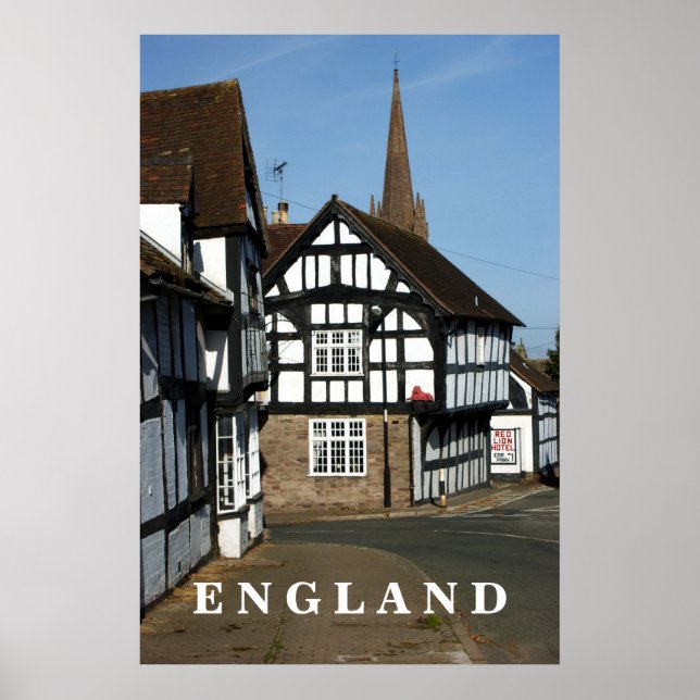 Poster Weobley, Herefordshire (Frente)