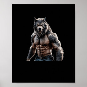 Poster Werewolf Prova Esse Tamanho Faz Vinheta