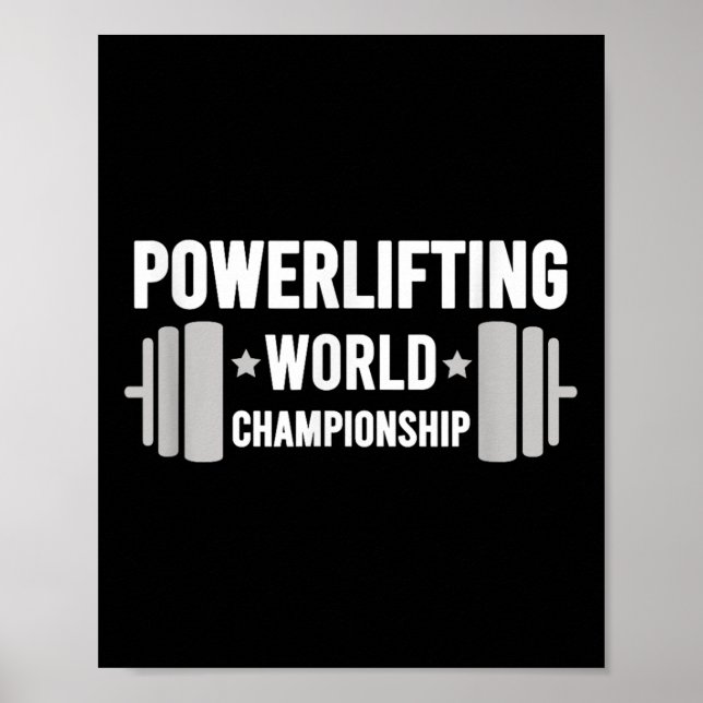 Poster Werlifter Motivational Gym Werlifting World Chamon (Frente)
