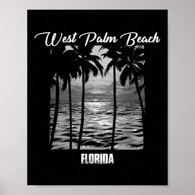 Poster West Palm Beach Souvenir - Lembrete da Flórida _1 (Frente)