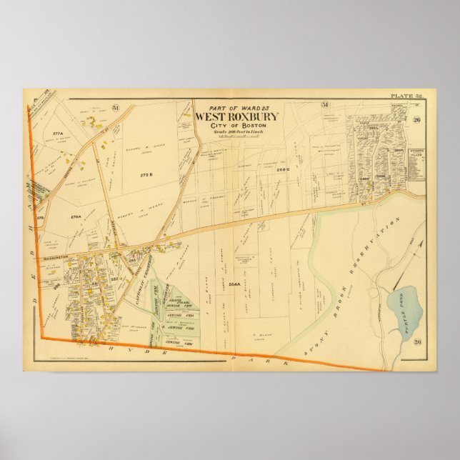 Poster West Roxbury, Massachusetts (Frente)