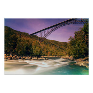 Póster West Virginia, parque estadual Babcock