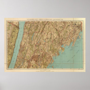 Póster Westchester Co, linha de Yonkersstate