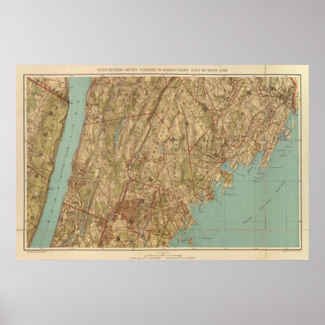 Póster Westchester Co, linha de Yonkersstate (Frente)