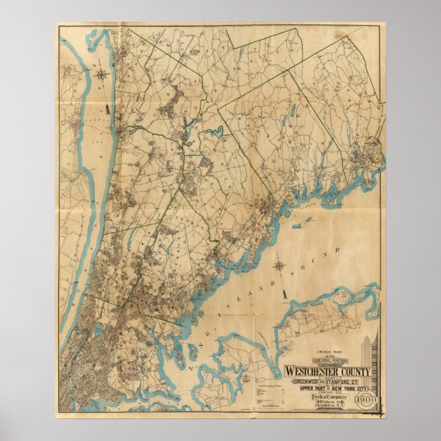 Póster Westchester County, Nova Iorque 3 (Frente)