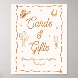Poster Western Bridal Shower Cards and Gifts 