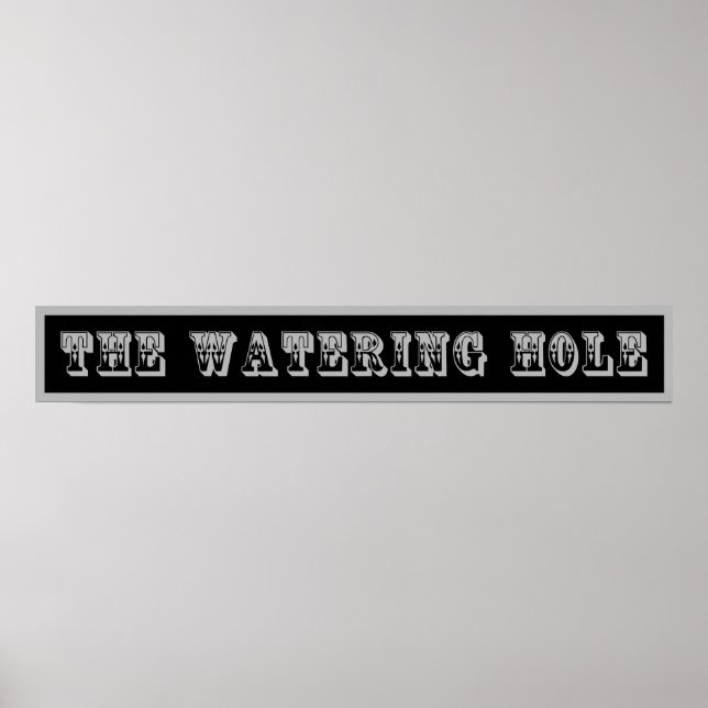 Poster Western Sinal O Buraco De Água (Frente)