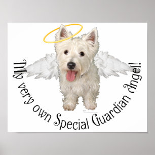 Póster Westie Guardian Angels