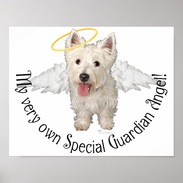 Póster Westie Guardian Angels (Frente)