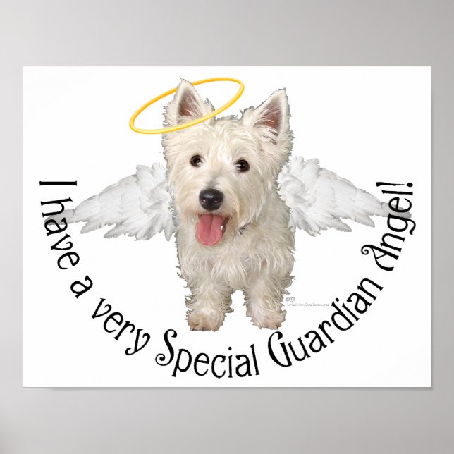 Póster Westie Guardian Angels (Frente)