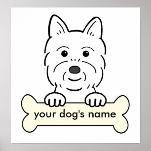 Poster Westie Personalizado