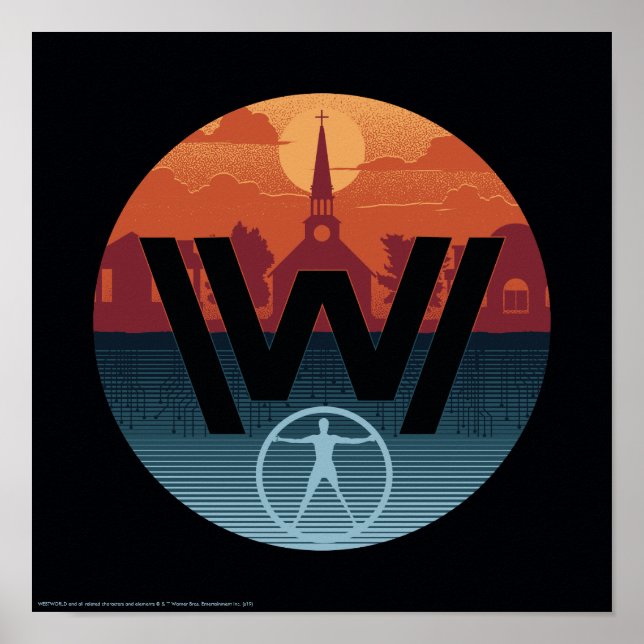 Poster Westworld | Logotipo da Igreja Escalante (Frente)