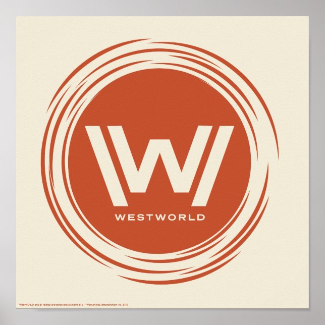 Poster Westworld | Logotipo Sun Estilizado (Frente)