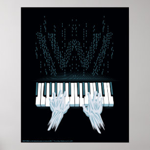 Poster Westworld Mãos Androidas No Piano Dos Jogadores