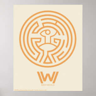 Poster Westworld Símbolo Maze