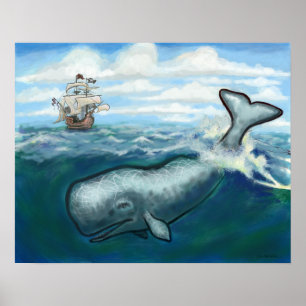 Póster Whale Ho