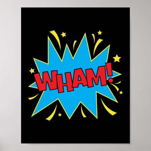 Poster Wham! Impacto em banda desenhada de Pop (Frente)