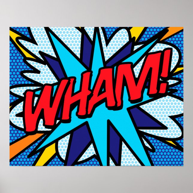 Poster WHAM Pop de Arte do Comic Book (Frente)