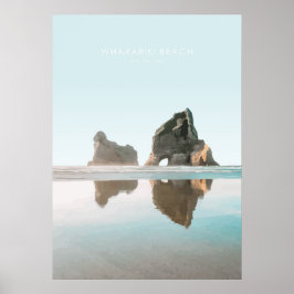 Poster Wharariki Beach, Nova Zelândia Viagem Trabalho de 