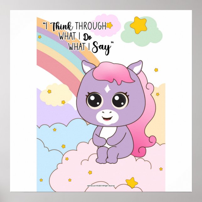 Poster what I do What I say wall art (Frente)