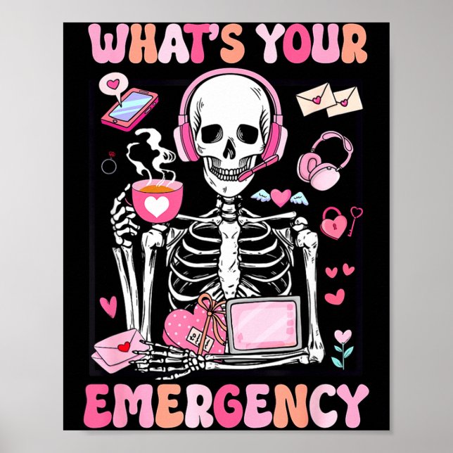 Poster What's Your Emergency Valentines Day 911 Dispatche (Frente)