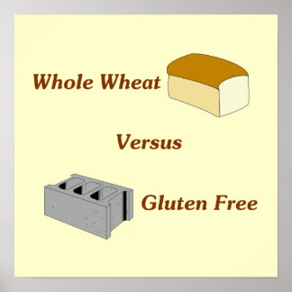 Poster Wheat Versus Gluten Free
