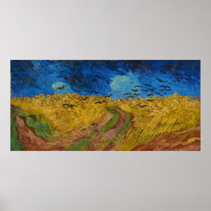 Poster Wheatfield com corvos